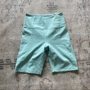 Girlfriend collective seafoam bike shorts size S